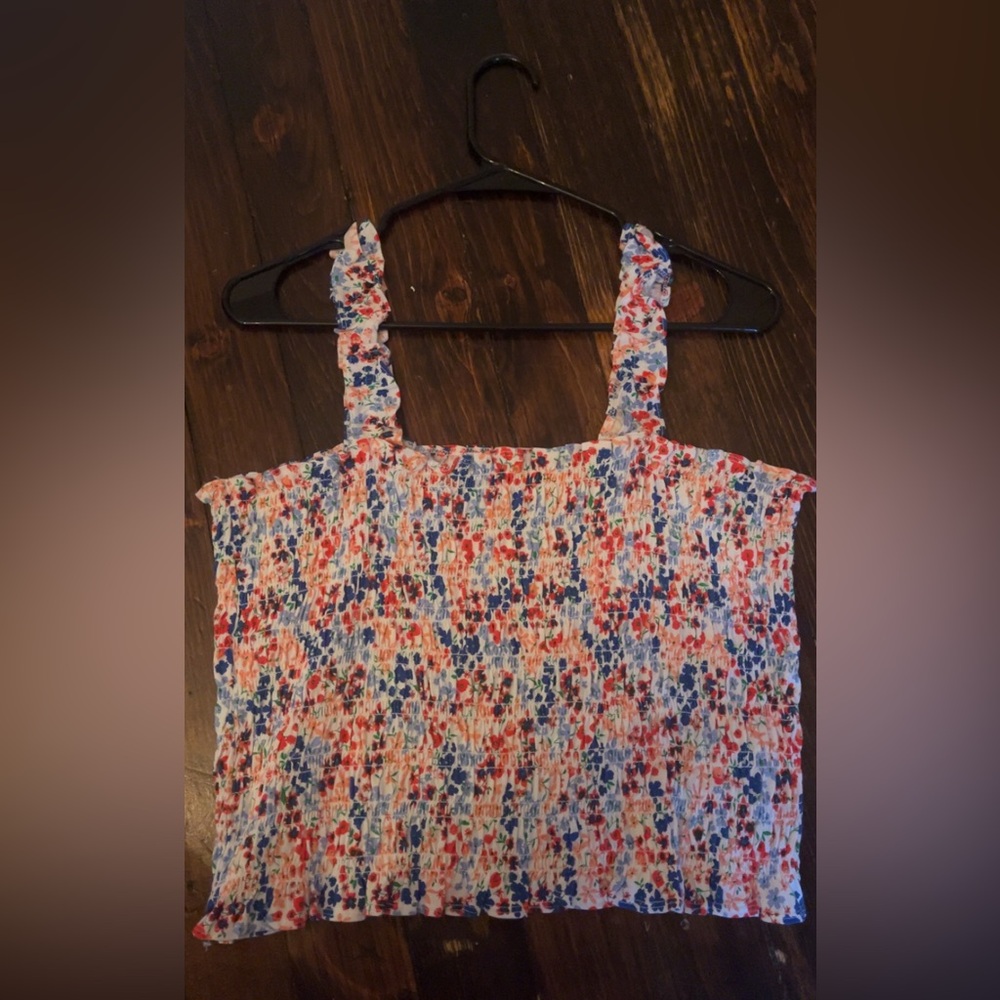 Women’s multi colored ribbed tank top